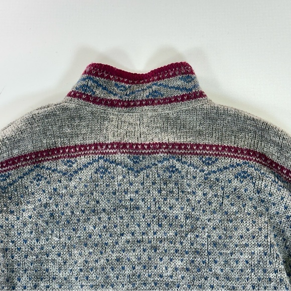 Alps wool sweater womens heritage knit mock neck pullover medium - Picture 10 of 12